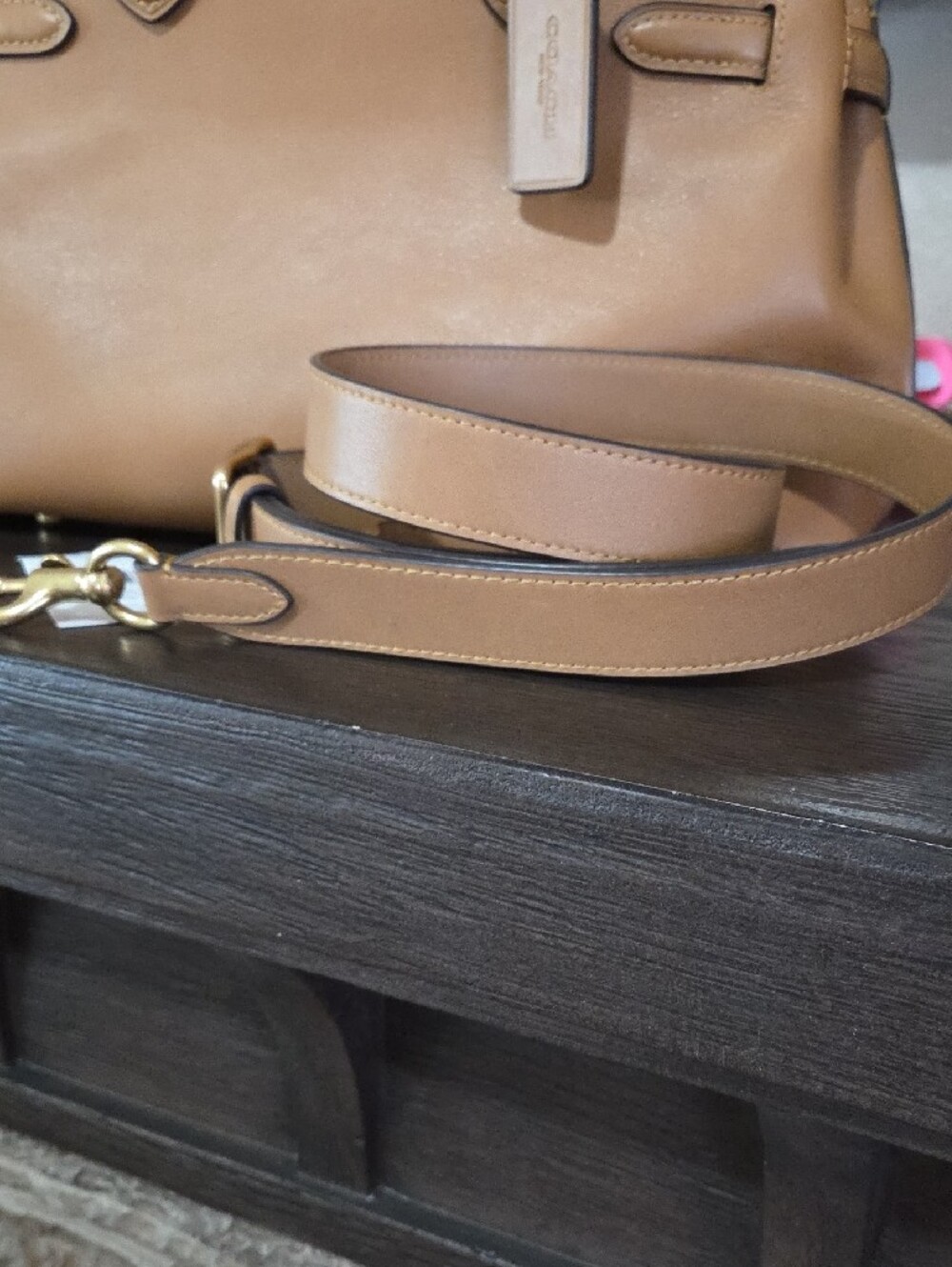 Coach Empire 28 Honey Brown Leather Satchel - Picture 6 of 9